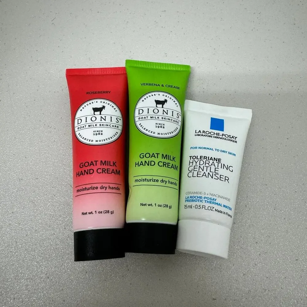 Travel size skincare bundle Lotion and face wash New